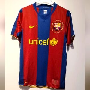 Nike Red and Blue Barcelona FC Jersey